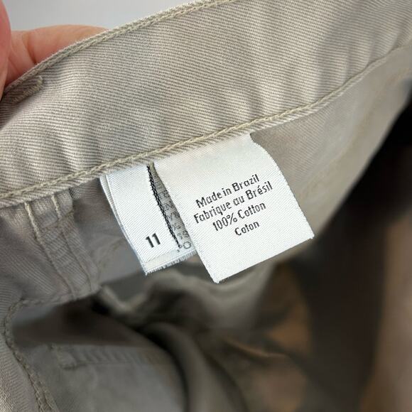 Vintage Calvin Klein CK Grey/Beige Shorts Size 11 - Picture 5 of 5